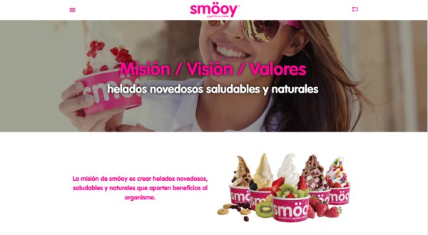 La cadena de yogur helado smöoy estrena web  en el marco de su estrategia de digitalización e innovación